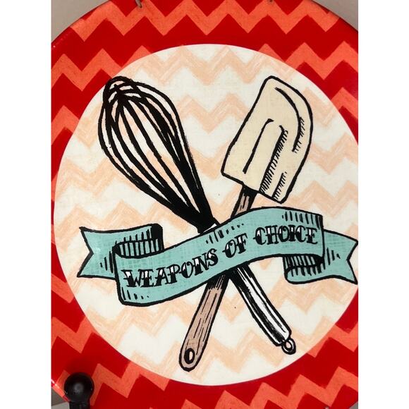 Certified International "WEAPONS OF CHOICE" Baking themed Decorative Platter - Picture 5 of 9